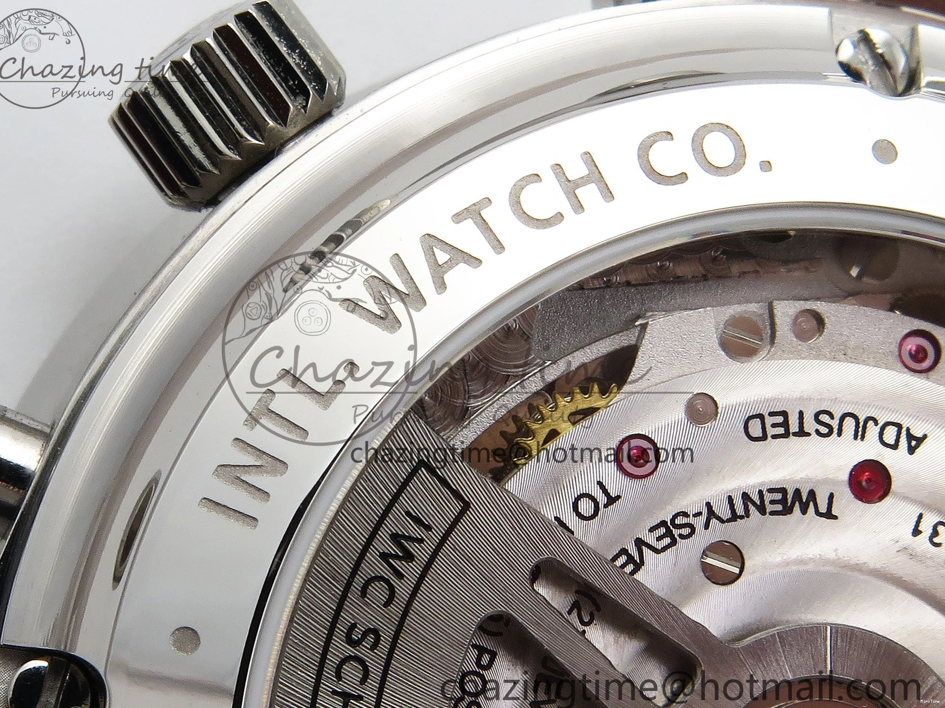 MIROTIME 0211 Casual Portuguese Chrono IW3716 Z+F 1:1 Best Edition White Dial on Blue Rubber Strap A 7016